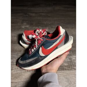 Size 10 Nike sacai x Undercover x LDWaffle Midnight Spruce University Red Shoes